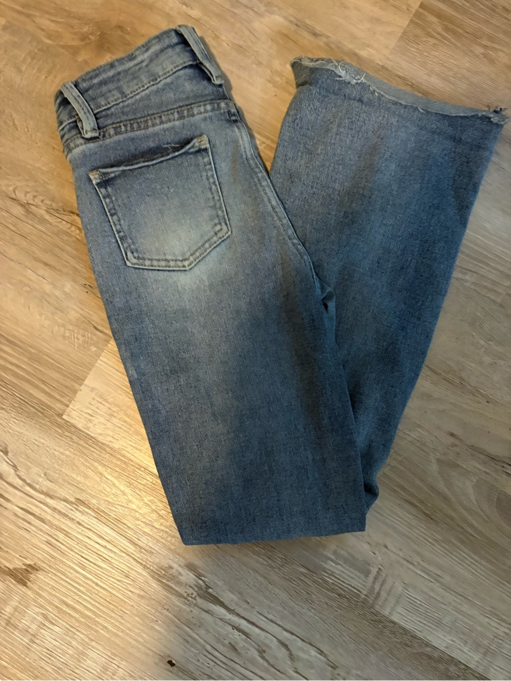 Kids Blue Denim Jeans with Faded Finish